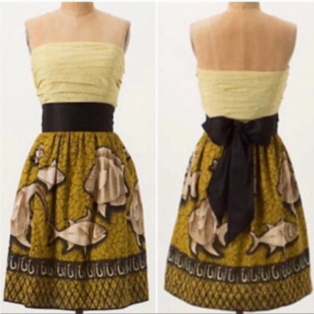 Anthropologie Vanessa Virginia Baxter Bay Fish Size 0